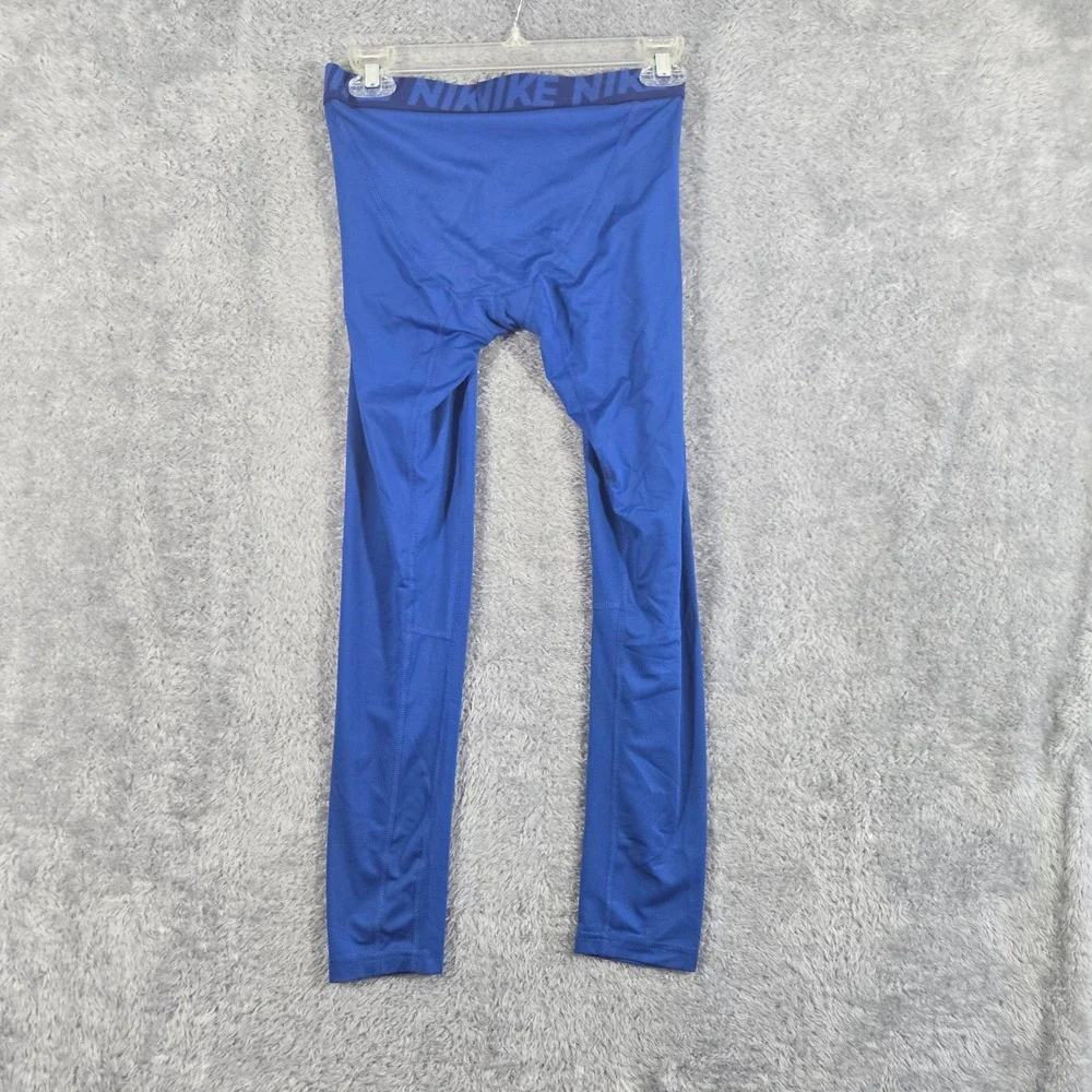 Nike Dri-FIT Compression Leggings Boys XL Blue Athletic Tights 0826 KB B